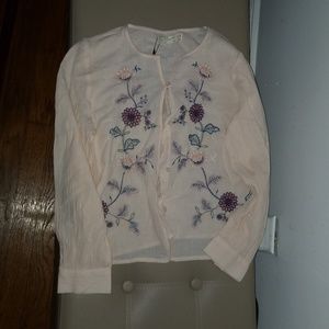 Girls Zara floral blouse
